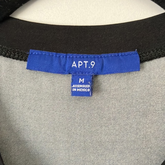 Women’s Apt 9 Black Tank Top with Multicolor Floral Pattern - Picture 3 of 4